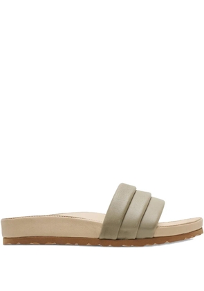 Bloc B. Tanya padded leather slides - Green