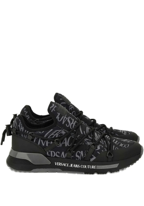 Versace Jeans Couture logo-print lace-up sneakers - Black