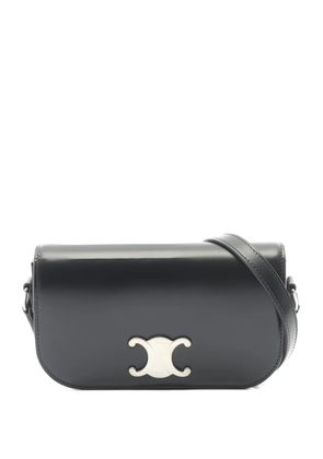 Celine Pre-Owned 2020s Triomphe leather shoulder bag - Black