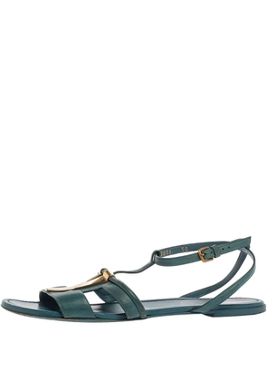 Saint Laurent Pre-Owned Ycon leather sandals - Blue