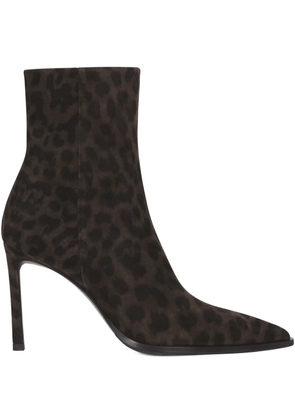 POTAMY suede heeled ankle boots - Black