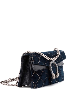 Gucci Pre-Owned Dionysus Bag GG Velvet Mini shoulder bag - Blue