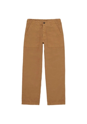 Fortela button canvas trousers - Brown