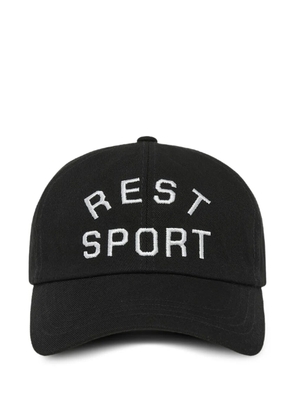 Rest&Recreation logo-embroidered cap - Black
