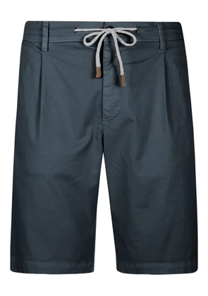 Eleventy pleated drawstring shorts - Blue
