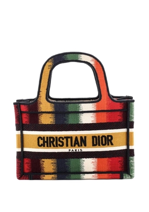 Christian Dior Pre-Owned Book Embroidered Canvas Mini tote bag - Multicolour