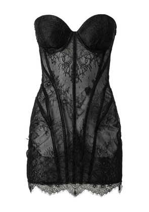 MOOS STUDIO Noir Spell lace mini dress - Black