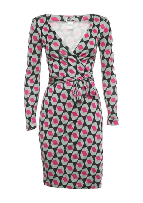 DVF Diane von Furstenberg Julian geometric-print dress - Grey