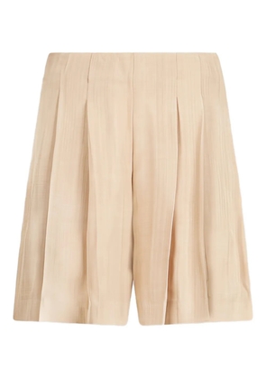 LIU JO pleated shorts - Neutrals