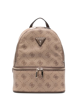 GUESS USA Silia monogram-pattern backpack - Brown