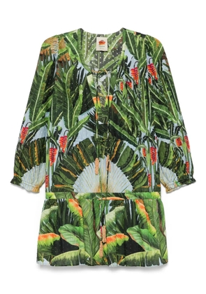 FARM Rio botanical-print mini dress - Green