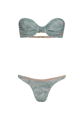 Amir Slama x Jade Picon printed bikini - Blue