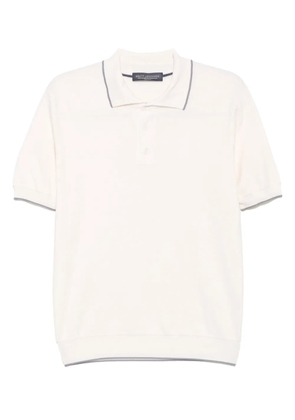 Brett Johnson short-sleeved polo shirt - White