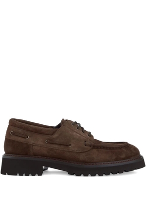 CALCE lace-up suede derby shoes - Brown