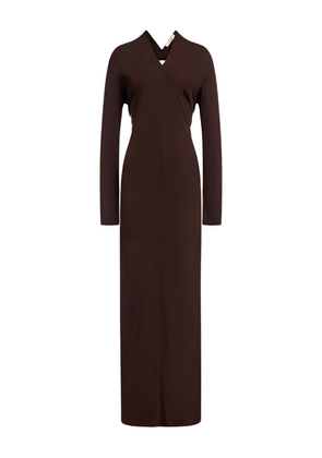 12 STOREEZ open-back maxi dress - Brown