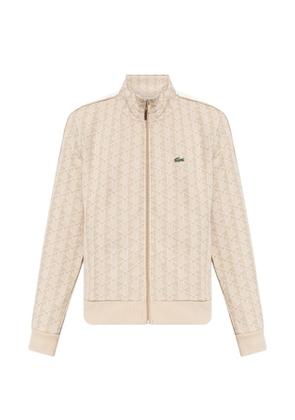 Lacoste patterned zip-up sweatshirt - Neutrals