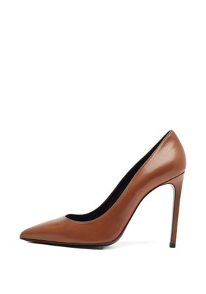 Saint Laurent Pre-Owned Anja pointed-toe pumps - Brown