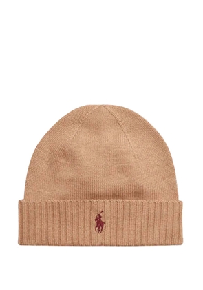 Polo Ralph Lauren ribbed turn-up hat - Brown