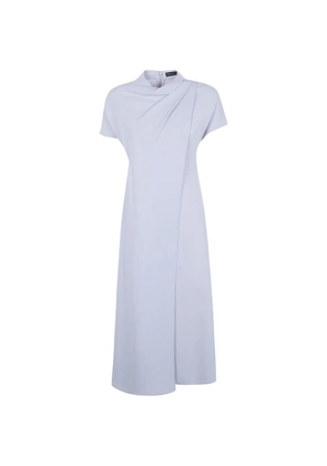 Emporio Armani draped dress - White