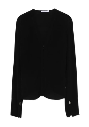 Patrizia Pepe detail-cuff top - Black