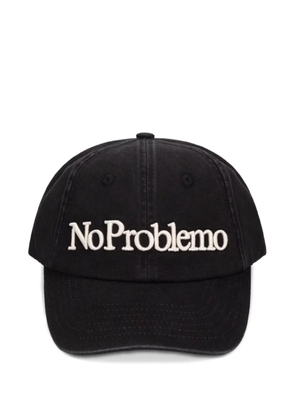 NO PROBLEMO embroidered-logo baseball cap - Black