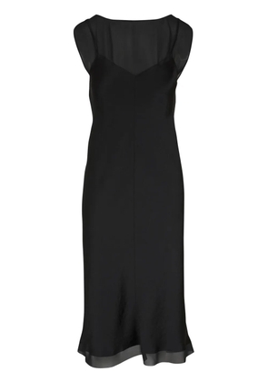 Vince layered-effect chiffon dress - Black