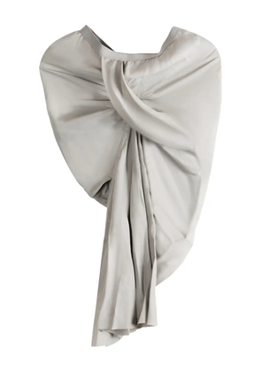 Rick Owens draped twisted skirt - Grey