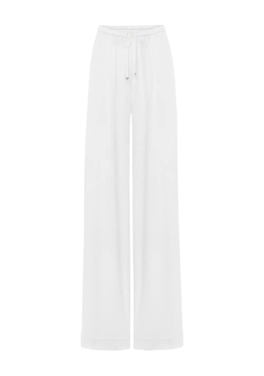 ANNAFOXY high-waisted palazzo trousers - White