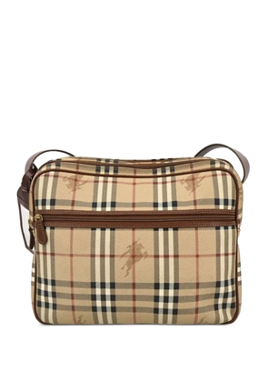 Burberry Pre-Owned 1990s-2000s check-pattern shoulder bag - Neutrals