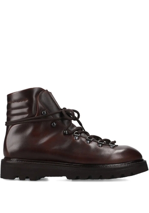 Premiata leather lace-up boots - Brown