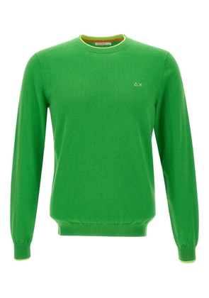Sun68 embroidered crew-neck sweater - Green
