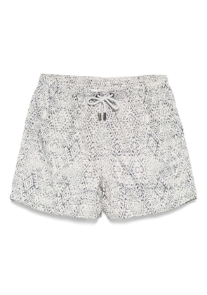 TOOCO graphic-print swim shorts - Neutrals