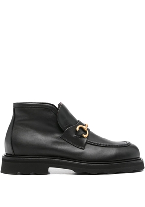 Pomme D´Or horsebit leather ankle boots - Black