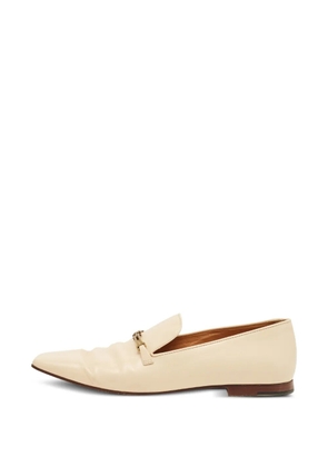 Tod's Vintage leather hardware loafers - Neutrals