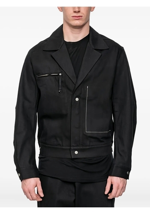 Joe Chia Maz zip-detail denim jacket - Black