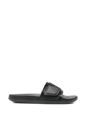 adidas by Stella McCartney logo-detail touch-strap slides - Black