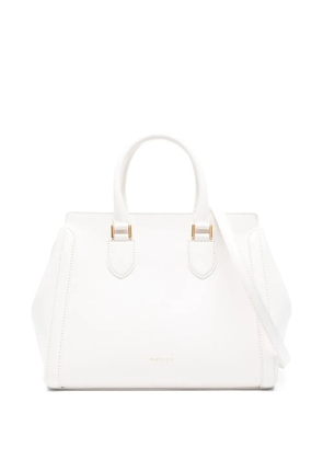 Alexander McQueen Birdee leather tote bag - White