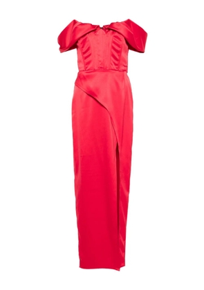 MITILIANE COUTURE corset-style maxi dress - Red