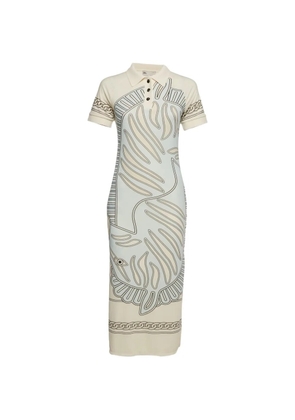 Tory Burch collared midi dress - Neutrals