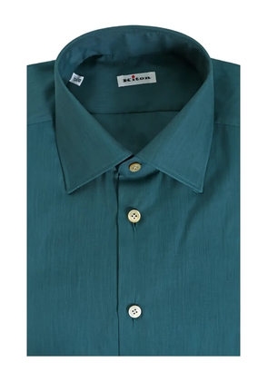 Kiton button cotton shirt - Green