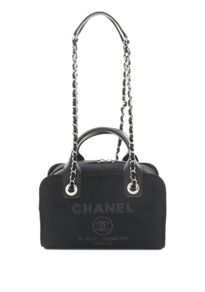 CHANEL Pre-Owned 2021 Deauville Bowling shoulder bag - Black