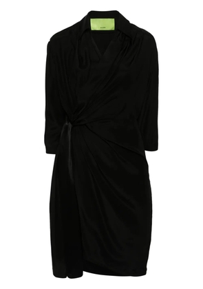 GAUGE81 Miya silk wrap dress - Black