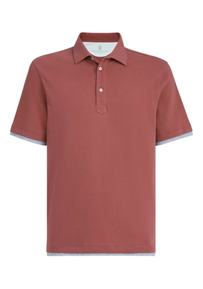 Brunello Cucinelli short-sleeve polo shirt - Red