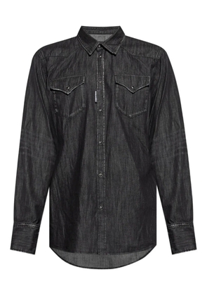 DSQUARED2 long-sleeved denim shirt - Black