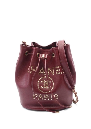 CHANEL Pre-Owned 2019 Deauville shoulder bag - Red