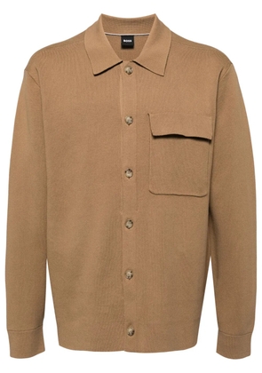 BOSS cotton cardigan - Neutrals