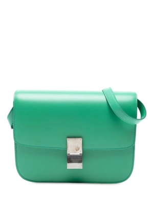 Celine Pre-Owned 2017 Medium Calfskin Classic Box crossbody bag - Green