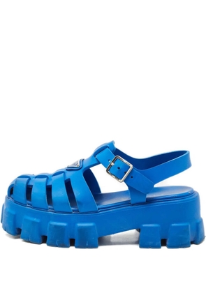 Prada Pre-Owned Monolith platform sandals - Blue