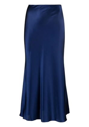 MANURÍ Patricia silk skirt - Blue