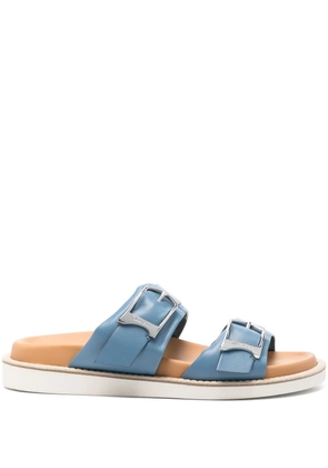 Santoni double-strap sandals - Blue